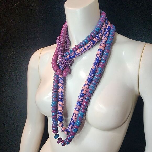 Sassy Jones Jewelry - HP! Sassy Jones Tezra Stone Purple, Blue, & Pink Necklace